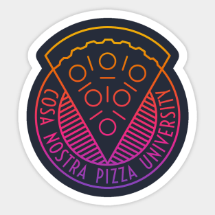 Cosa Nostra Pizza University Sticker